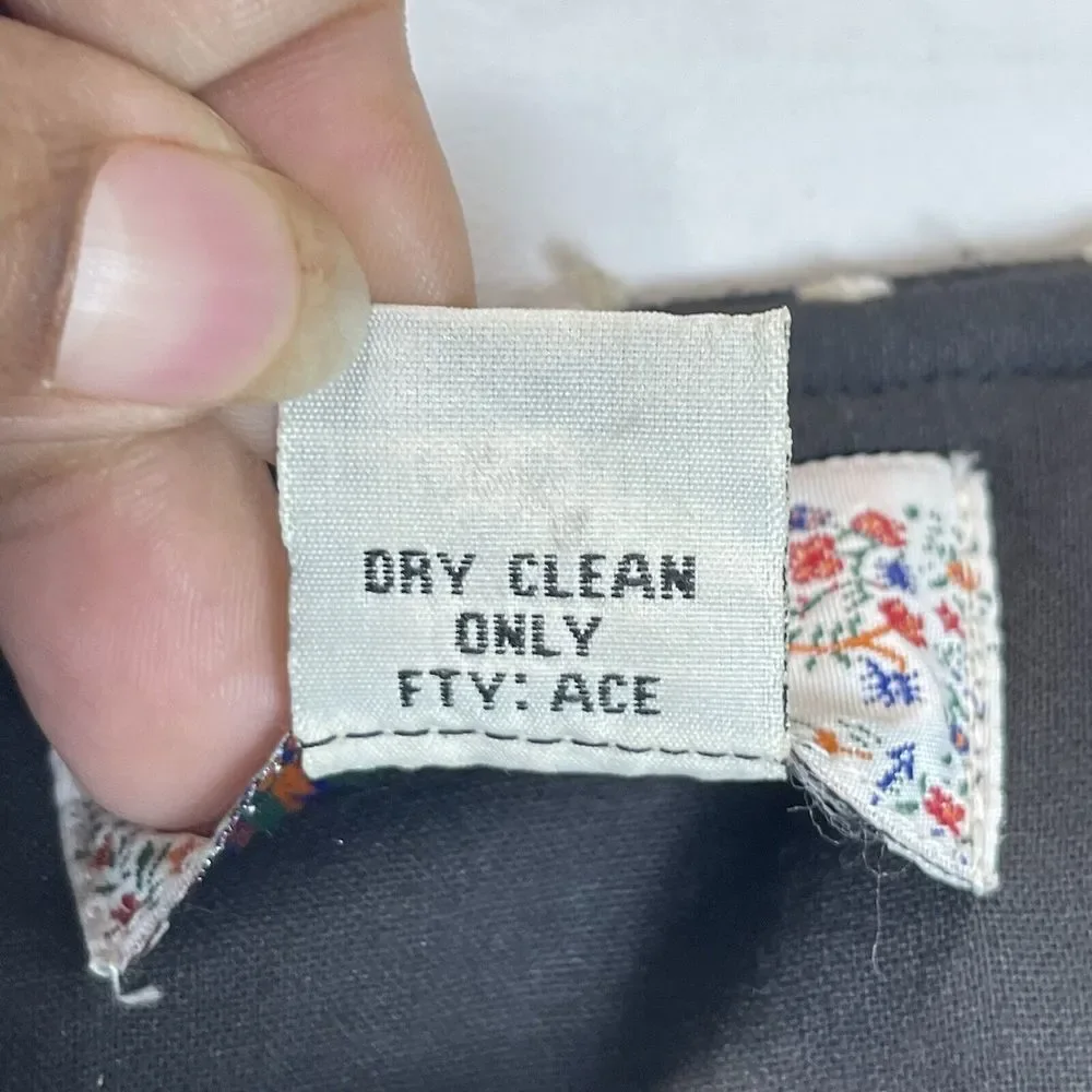 1980s VTG Women’s Jacket size L New Directions Black Textured Abstract Tassel - Picture 11 of 15